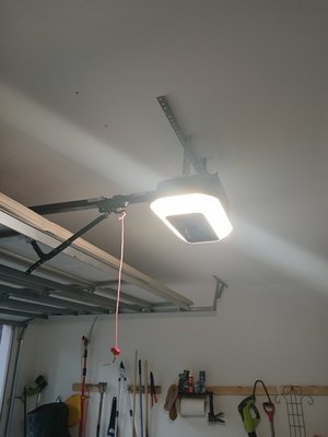 New Liftmaster - This 26-year-old operator had a bad logic board and could not be replaced due to obsoletion. We went with the value selection with wi-fi and 2 remotes. New Liftmaster - This 26-year-old operator had a bad logic board and could not be replaced due to obsoletion. We went with the value selection with wi-fi and 2 remotes.