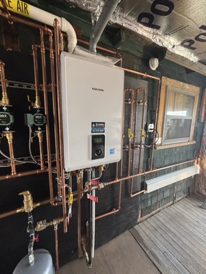 Boiler Replacement - We recently replaced an old boiler with a high-efficiency system. The upgrade provides reliable heating throughout the house while reducing energy costs. Our team removed the outdated system, installed the new unit, and ensured everything was tested for safety and performance. Now, the home enjoys consistent warmth with a dependable heating solution.