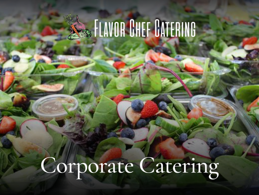 Corporate Catering - Catering Your Function
We’ve worked with many types of clientele and offer a wide variety of catering options for your corporate event. Let our experienced team handle all the details for you!
Whether you're throwing an event to show appreciation for your employees, holding a grand opening, or planning a black tie affair like an awards gala, we have menus for every occasion
Let us handle the logistics so you can sit back and enjoy the experience. From equipment rentals to bar staff, food catering, and more, we’ve got you covered. Corporate Catering - Catering Your Function
We’ve worked with many types of clientele and offer a wide variety of catering options for your corporate event. Let our experienced team handle all the details for you!
Whether you're throwing an event to show appreciation for your employees, holding a grand opening, or planning a black tie affair like an awards gala, we have menus for every occasion
Let us handle the logistics so you can sit back and enjoy the experience. From equipment rentals to bar staff, food catering, and more, we’ve got you covered.