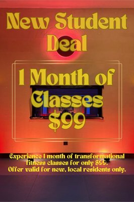 ✨ New Student Deal ✨ - Discover what makes Mission Yoga world-renowned with our New Student Deal: your first 30 days of unlimited transformational fitness classes for only $99!
This special offer gives you access to our full range of classes, designed to meet you wherever you are on your wellness journey:
🕉 The foundational heat and focus of Hot Yoga 60 and Hot Yoga 90
🕉 The energizing intensity of Inferno Hot Pilates
🕉 The dynamic movement and empowerment of Buti Yoga
🕉 The soothing restoration of Yin Yoga
🕉 Plus, exclusive classes like Hot Box Yoga, only available at Mission Yoga.
Unlimited classes for 30 days. For new local residents only. Workshops and special events not included.
Step into our welcoming, heart-forward space and experience why so many have chosen New Mission Yoga as their home for transformation, connection, and growth. Take the first step today—your journey starts here! ✨ New Student Deal ✨ - Discover what makes Mission Yoga world-renowned with our New Student Deal: your first 30 days of unlimited transformational fitness classes for only $99!
This special offer gives you access to our full range of classes, designed to meet you wherever you are on your wellness journey:
🕉 The foundational heat and focus of Hot Yoga 60 and Hot Yoga 90
🕉 The energizing intensity of Inferno Hot Pilates
🕉 The dynamic movement and empowerment of Buti Yoga
🕉 The soothing restoration of Yin Yoga
🕉 Plus, exclusive classes like Hot Box Yoga, only available at Mission Yoga.
Unlimited classes for 30 days. For new local residents only. Workshops and special events not included.
Step into our welcoming, heart-forward space and experience why so many have chosen New Mission Yoga as their home for transformation, connection, and growth. Take the first step today—your journey starts here!