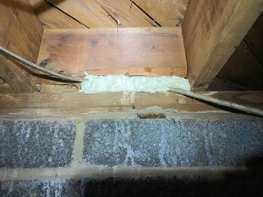 Crawlspace Air Gap Sealing - Crawlspace air gap sealing is applied to ensure there are no openings for the air to come and exit from the home. Crawlspace Air Gap Sealing - Crawlspace air gap sealing is applied to ensure there are no openings for the air to come and exit from the home.