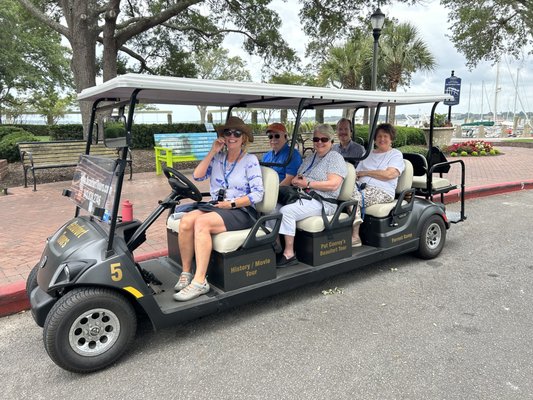 Golf Cart Tour of Beaufort’s Historic District - Explore Beaufort’s historic district by golf cart and learn more about our beautiful town! See stunning live oaks draped with Spanish Moss, and pre-Civil War houses, and explore popular movie locations from films such as Forrest Gump, The Great Santini, and more.
Book here: https://www.beauforttoursllc.com/golf-cart-tours/ Golf Cart Tour of Beaufort’s Historic District - Explore Beaufort’s historic district by golf cart and learn more about our beautiful town! See stunning live oaks draped with Spanish Moss, and pre-Civil War houses, and explore popular movie locations from films such as Forrest Gump, The Great Santini, and more.
Book here: https://www.beauforttoursllc.com/golf-cart-tours/