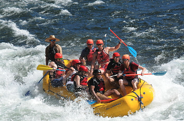 Upper South Fork: Chili Bar - This 11 miles rafting adventure throws you into the whitewater immediately! You’ll hit Class III and III+ rapids like Meatgrinder, Maya and First Threat with the grand finale being the South Fork’s infamous Troublemaker!
WHAT TO EXPECT ON YOUR CHILI BAR RAFTING ADVENTURE
We’ll meet up at River’s Bend at 8:30am sharp and start by getting all the waivers signed. Then we’ll jump on the bus and drive you to the launch area just below Chili Bar Dam (about 20 minutes). When we arrive, we’ll set you up with your helmet, paddle and personal flotation device. The head guide will deliver a short safety briefing to the whole group before we assign a guide for each raft.
Next, your group will carry the raft down to the water. Once on board your guide will conduct a quick in-water orientation and give some tips on paddling technique and rafting team work. Then we’ll do a few quick safety laps, so you’re ready to hit the rapids!
SMASH THE RAPIDS WITHIN MINUTES
Once we set off all boats will stay together as we head down river. You’ll have about ten minutes to prepare before you hit the Meatgrinder! Don’t worry, your guide will prepare you before every rapid. This Class III long rapid will be your first challenge.
Next we’ll cruise through a few smaller rapids towards the Triple Threat! Get ready to smash it and don’t forget to smile for the photographer! We’ll keep heading down river through more Class III rapids until we get to the South Fork’s infamous Troublemaker!
CRUISE THE RIVER & SWIM SOME OF THE SMALLER RAPIDS
The next part of the trip is at a more relaxed pace, cruising through Marshall Gold Discovery State Historic Park. Your guide will tell you about the history of this area as you pass the old mill and various mining trails. Plus you can even swim in the smaller rapids!
Finally we’ll float through the town of Coloma on our way back to River’s Bend. Don’t worry, it’s not over yet! There’s still a few rapids along the way so you’ll be having fun all the way back to camp.
We’ll get everyone back to River’s Bend between 12:30 and 1:30pm where we’ll have a hot barbecue lunch waiting for you, including hamburgers, watermelon, salad, chips, cookies, and vegetarian options. The photographers will come down to show you the photos of your American River rafting experience with Sierra Whitewater. Upper South Fork: Chili Bar - This 11 miles rafting adventure throws you into the whitewater immediately! You’ll hit Class III and III+ rapids like Meatgrinder, Maya and First Threat with the grand finale being the South Fork’s infamous Troublemaker!
WHAT TO EXPECT ON YOUR CHILI BAR RAFTING ADVENTURE
We’ll meet up at River’s Bend at 8:30am sharp and start by getting all the waivers signed. Then we’ll jump on the bus and drive you to the launch area just below Chili Bar Dam (about 20 minutes). When we arrive, we’ll set you up with your helmet, paddle and personal flotation device. The head guide will deliver a short safety briefing to the whole group before we assign a guide for each raft.
Next, your group will carry the raft down to the water. Once on board your guide will conduct a quick in-water orientation and give some tips on paddling technique and rafting team work. Then we’ll do a few quick safety laps, so you’re ready to hit the rapids!
SMASH THE RAPIDS WITHIN MINUTES
Once we set off all boats will stay together as we head down river. You’ll have about ten minutes to prepare before you hit the Meatgrinder! Don’t worry, your guide will prepare you before every rapid. This Class III long rapid will be your first challenge.
Next we’ll cruise through a few smaller rapids towards the Triple Threat! Get ready to smash it and don’t forget to smile for the photographer! We’ll keep heading down river through more Class III rapids until we get to the South Fork’s infamous Troublemaker!
CRUISE THE RIVER & SWIM SOME OF THE SMALLER RAPIDS
The next part of the trip is at a more relaxed pace, cruising through Marshall Gold Discovery State Historic Park. Your guide will tell you about the history of this area as you pass the old mill and various mining trails. Plus you can even swim in the smaller rapids!
Finally we’ll float through the town of Coloma on our way back to River’s Bend. Don’t worry, it’s not over yet! There’s still a few rapids along the way so you’ll be having fun all the way back to camp.
We’ll get everyone back to River’s Bend between 12:30 and 1:30pm where we’ll have a hot barbecue lunch waiting for you, including hamburgers, watermelon, salad, chips, cookies, and vegetarian options. The photographers will come down to show you the photos of your American River rafting experience with Sierra Whitewater.