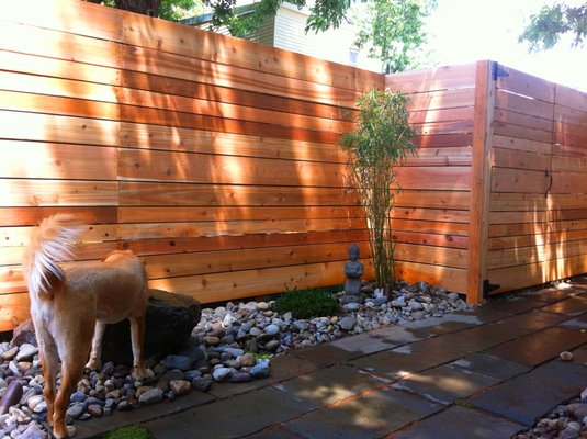 Horizontal Board Fence designs by Lions Fence - Lions Fence specializes in contemporary fence designs, especially horizontal board wooden fences. Horizontal Board Fence designs by Lions Fence - Lions Fence specializes in contemporary fence designs, especially horizontal board wooden fences.