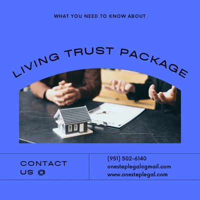 Living Trust Package - Living Trust are recommended for anyone with assets over 166,000 or a homeowner. Protect your assets today while you are still alive. Living Trust Package - Living Trust are recommended for anyone with assets over 166,000 or a homeowner. Protect your assets today while you are still alive.
