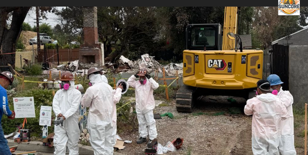 Pre-Demolition Safety & Abatement - Our team set up equipment, arranged safety measures and provided protective gear to ready the site for a controlled demolition.This project demonstrates the planning needed before demolition begins.