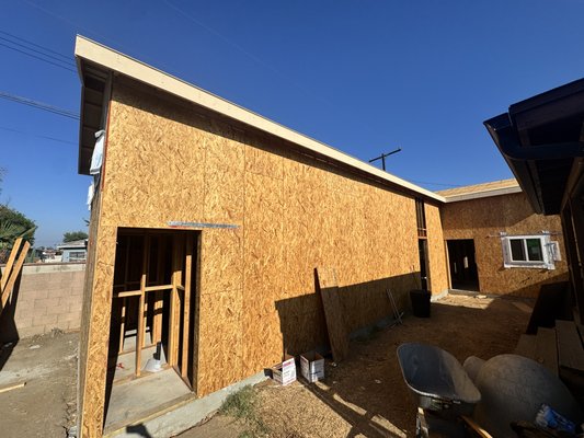 1200 SQFT New Construction ADU - This home had a back yard that was not being used. We turned the open grass area into a 1200 two story height ADU with 18' ceilings. Project is run by us from ground work to finishings. Turn key unit to be delivered to our amazing clients. 1200 SQFT New Construction ADU - This home had a back yard that was not being used. We turned the open grass area into a 1200 two story height ADU with 18' ceilings. Project is run by us from ground work to finishings. Turn key unit to be delivered to our amazing clients.