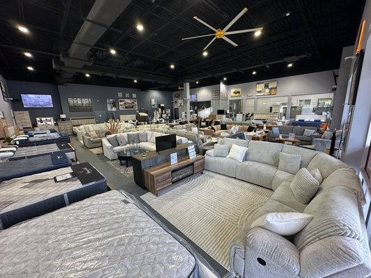 Our showroom - Your dream home starts here. ✨ Explore our showroom and discover brand-new furniture for every room, style, and budget. Come find your perfect piece!