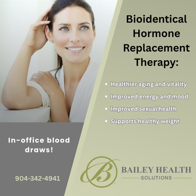 Bioidentical Hormone Replacement - Men and women may benefit from Bioidentical Hormone Replacement Therapy when declining hormone levels lead to fatigue, weight gain, low libido, brain fog, or mood changes that disrupt daily life. By restoring balance with hormones that closely match your body’s natural chemistry, BHRT can help you feel more energized, focused, and like yourself again.