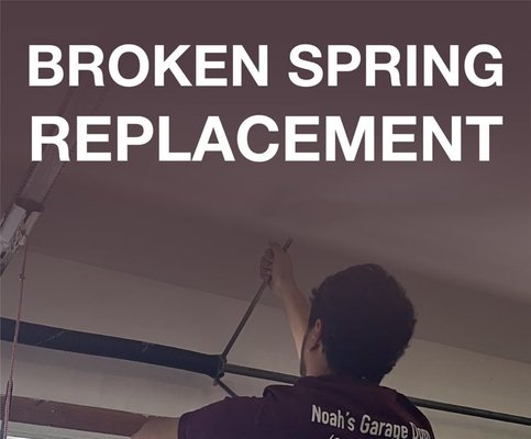 Broken Garage Door Spring Repair - If your garage door is having trouble opening or closing properly, or does not move when pressing the open/close button, it could be a problem with the spring. Over time, garage door springs can wear out and become loose. Due to this the spring does not have the strength to move the garage door anymore. We service all kinds of garage door springs and can repair or replace your broken spring to make your garage door functional again. Broken Garage Door Spring Repair - If your garage door is having trouble opening or closing properly, or does not move when pressing the open/close button, it could be a problem with the spring. Over time, garage door springs can wear out and become loose. Due to this the spring does not have the strength to move the garage door anymore. We service all kinds of garage door springs and can repair or replace your broken spring to make your garage door functional again.