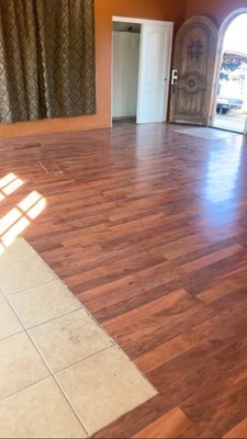 Waterproof flooring - Customer man cave Waterproof flooring - Customer man cave