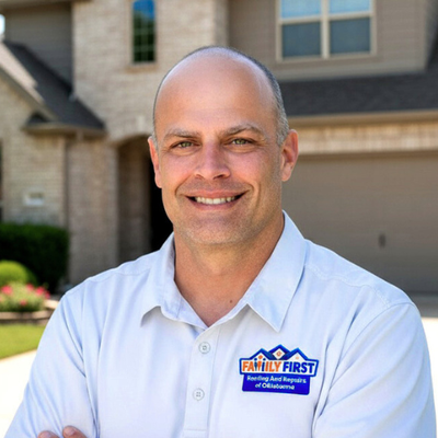 Why Choose Us? - Why Choose Family First Roofing & Repairs of Oklahoma
For years, Family First Roofing & Repairs of Oklahoma has been Tulsa's trusted roofing company for storm damage repair, roof replacement, and emergency roofing services. As a family-owned business, we've protected thousands of local homes through every major storm season—from hail damage to tornado repairs. We specialize in working directly with insurance companies to handle your claims from start to finish, maximizing your coverage while minimizing your stress.
When you choose Family First Roofing, you're choosing Tulsa roofing contractors who treat your home like our own. We're GAF Master Elite® certified (top 3% nationwide), fully licensed and insured, and available 24/7 for emergency roof repairs. Whether you need a minor leak fixed or complete roof replacement, our experienced team delivers quality craftsmanship built to withstand Oklahoma weather. No high-pressure sales, no hidden fees—just honest service from a local family business that puts your family first.
"Your family's protection is our priority. We don't just install roofs—we build lasting relationships with every homeowner we serve."
— Mike Toney, Owner
Whether you're dealing with a minor leak, missing shingles from a recent storm, or damage from Oklahoma's severe weather, our experienced repair team has you covered. We've been fixing roofs in Tulsa for years and have seen it all. From simple repairs to complex leak detection, we have the expertise to solve your roofing problems.
We understand that roof repairs are stressful and often unexpected. That's why we offer honest assessments, transparent pricing, and efficient repairs that last. If your roof can be repaired, we'll tell you. If replacement is the better option, we'll explain why and provide you with options. Why Choose Us? - Why Choose Family First Roofing & Repairs of Oklahoma
For years, Family First Roofing & Repairs of Oklahoma has been Tulsa's trusted roofing company for storm damage repair, roof replacement, and emergency roofing services. As a family-owned business, we've protected thousands of local homes through every major storm season—from hail damage to tornado repairs. We specialize in working directly with insurance companies to handle your claims from start to finish, maximizing your coverage while minimizing your stress.
When you choose Family First Roofing, you're choosing Tulsa roofing contractors who treat your home like our own. We're GAF Master Elite® certified (top 3% nationwide), fully licensed and insured, and available 24/7 for emergency roof repairs. Whether you need a minor leak fixed or complete roof replacement, our experienced team delivers quality craftsmanship built to withstand Oklahoma weather. No high-pressure sales, no hidden fees—just honest service from a local family business that puts your family first.
"Your family's protection is our priority. We don't just install roofs—we build lasting relationships with every homeowner we serve."
— Mike Toney, Owner
Whether you're dealing with a minor leak, missing shingles from a recent storm, or damage from Oklahoma's severe weather, our experienced repair team has you covered. We've been fixing roofs in Tulsa for years and have seen it all. From simple repairs to complex leak detection, we have the expertise to solve your roofing problems.
We understand that roof repairs are stressful and often unexpected. That's why we offer honest assessments, transparent pricing, and efficient repairs that last. If your roof can be repaired, we'll tell you. If replacement is the better option, we'll explain why and provide you with options.