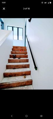 handrail installation - installed 7 ft and 9 ft handrail up two story apartment new build handrail installation - installed 7 ft and 9 ft handrail up two story apartment new build