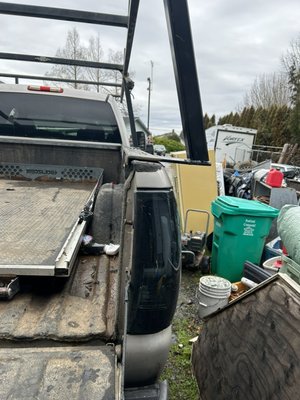 Ladder rack - Customer came in with a roof rack off of a Ram and we made it fit his Chevy