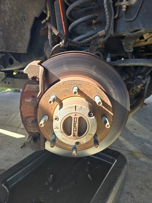 Brake service - Went from No brakes to brake in just a few hours!