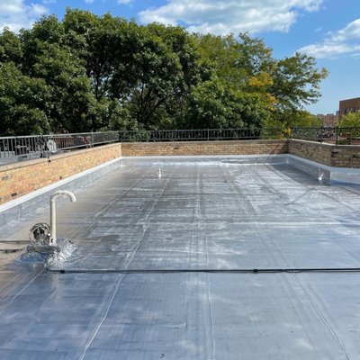 Flat-roofing New and repair. - We specialize in all types of flat Roof's
* Torch-down membrane-bitumen.
* T.P.O / E.P.D.M systems, new/repair
* Metal roofing (repairs only).
* all types of protective -coating’s
100% silicone, aluminum, acrylic and more! Flat-roofing New and repair. - We specialize in all types of flat Roof's
* Torch-down membrane-bitumen.
* T.P.O / E.P.D.M systems, new/repair
* Metal roofing (repairs only).
* all types of protective -coating’s
100% silicone, aluminum, acrylic and more!