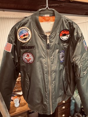 Custom Patchwork - This one was so much fun! Not just sewing the patches on, but getting to hear the stories of where these patches came from! Custom Patchwork - This one was so much fun! Not just sewing the patches on, but getting to hear the stories of where these patches came from!