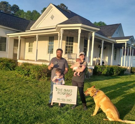 100+ year old house Kittrell NC - It was an honor to be trusted with this roof replacement. We used Lifetime shingles, Owens Corning Duration in Onyx Black.