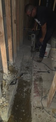Rough in- bathroom through concrete - Rough in- bathroom through concrete Rough in- bathroom through concrete - Rough in- bathroom through concrete