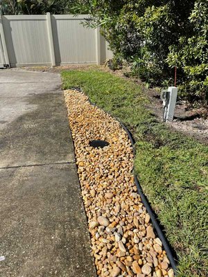 Commercial Drainage - In addition, the water drainage contractors at Daniels Landscape & Irrigation LLC will perform all facets of your project from beginning to end, including:

Locating any buried gas lines, sewer lines, and/or electrical cables
Removing top layer of sod where the drain will go in
Trench digging and excavation
Drainage pipe installation
Back filling trench with stone
Replacing sod as appropriate
When it comes to landscape drainage installation in the Jacksonville area, you can’t beat the quality work and convenience of our team.