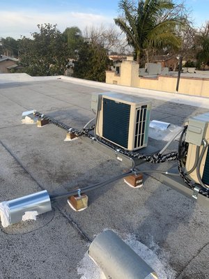Three Mini Splits installed - Brand New house One day turn around on 3 Mini splits & Two Furnace installed in Roof
