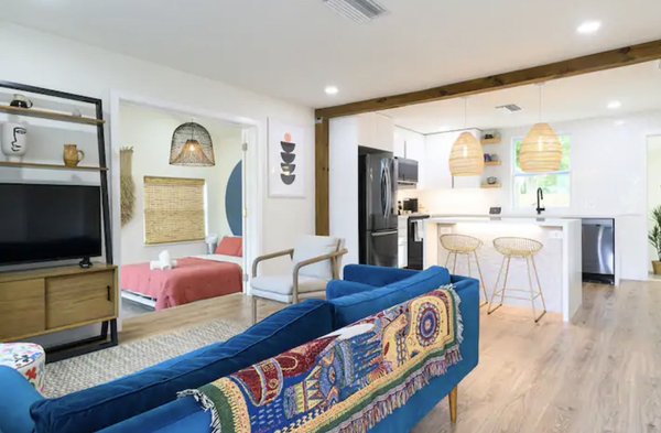 Boho Home - This home was designed by TMBTPR and is available for rent now . Located in Fort Lauderdale and can sleep 10.