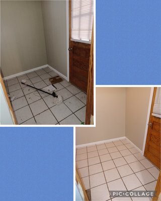 Clean out before the clean up - This was a move-out cleaning of a rental property. We have a good time making this home shine.