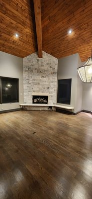 🔥 Fireplace Remodel ✨ Limestone Finish - Texas White Limestone and Telluride Grey Limestone finish for this fireplace, making it a gorgeous focal point in the space. 🔥 Fireplace Remodel ✨ Limestone Finish - Texas White Limestone and Telluride Grey Limestone finish for this fireplace, making it a gorgeous focal point in the space.