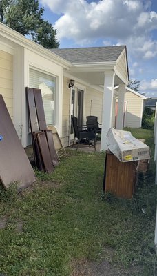 Back yard junk + broken mower - We removed an old dresser, a pile of scrap wood, and a broken lawn mower from the customer’s yard. Quick pickup, careful loading, and proper disposal — just another day at DUMPED CO. making space and simplifying lives! Back yard junk + broken mower - We removed an old dresser, a pile of scrap wood, and a broken lawn mower from the customer’s yard. Quick pickup, careful loading, and proper disposal — just another day at DUMPED CO. making space and simplifying lives!