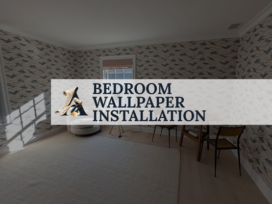 Project: Serene Primary Suite Wallpaper Installation - Wrapped an expansive bedroom suite in a subtle blue-and-cream organic wave pattern. This job focused on achieving seamless flow across multi-door entryways, large double windows, and expansive continuous wall surfaces. Project: Serene Primary Suite Wallpaper Installation - Wrapped an expansive bedroom suite in a subtle blue-and-cream organic wave pattern. This job focused on achieving seamless flow across multi-door entryways, large double windows, and expansive continuous wall surfaces.