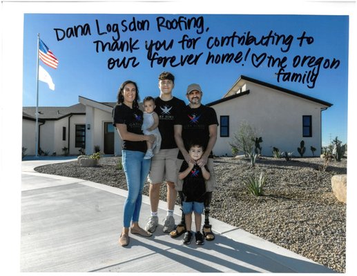 Gary Sinise Foundation Roof giveaways - These roofs are all Free roofs we have installed for wounded heroes who were injured at war. The Gary Sinise Foundation created the R.I.S.E. Program, which gives homes away to these heroes. We are so blessed to be able to help out with a small piece of the project that helps complete their new Smart homes.