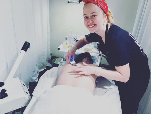 Dream Back Facial - Our Dream Back Facial addresses specific concerns such as congestion, back acne, and dehydrated skin in an often difficult-to-reach area. Your service begins with a thorough cleansing followed by a relaxing steam to open the pores, an exfoliation using natural, plant-based enzymes, and extractions. Then your esthetician will apply a detoxifying mask to withdraw impurities and restore natural hydration to the skin. The Dream Back Facial finishes with a soothing massage and hot towels. Dream Back Facial - Our Dream Back Facial addresses specific concerns such as congestion, back acne, and dehydrated skin in an often difficult-to-reach area. Your service begins with a thorough cleansing followed by a relaxing steam to open the pores, an exfoliation using natural, plant-based enzymes, and extractions. Then your esthetician will apply a detoxifying mask to withdraw impurities and restore natural hydration to the skin. The Dream Back Facial finishes with a soothing massage and hot towels.