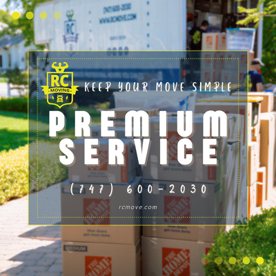 Premium Service - Experience top-tier moving services with RC Moving Company. Our dedicated team ensures every detail is handled with precision, making your move seamless and stress-free. Serving the greater Los Angeles area with excellence. Contact us today for a premium moving experience!