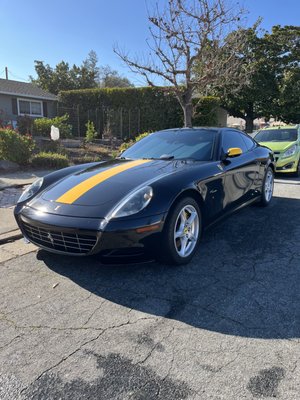 Classic Ferrari Paint Corrected and Ceramic Coated - This classic Ferrari received our 1-step around the whole vehicle, with a 2-step paint correction on the hood, followed up with a 2-year ceramic coating. The swirls in the paint came out so nicely and left such a good finish in the end.