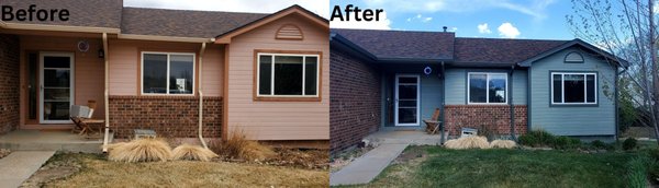 Curb Appeal Boost: Fresh Exterior Repaint - We recently completed an exterior repaint for a home in Colorado. The house was starting to show signs of wear from years of weather exposure. We refreshed it with high-quality paint, clean lines, and sharp trim work. The new finish not only boosted curb appeal but also added a layer of protection against the elements. The home now looks sharp, clean, and well cared for. Call; 970-833-0975 Curb Appeal Boost: Fresh Exterior Repaint - We recently completed an exterior repaint for a home in Colorado. The house was starting to show signs of wear from years of weather exposure. We refreshed it with high-quality paint, clean lines, and sharp trim work. The new finish not only boosted curb appeal but also added a layer of protection against the elements. The home now looks sharp, clean, and well cared for. Call; 970-833-0975