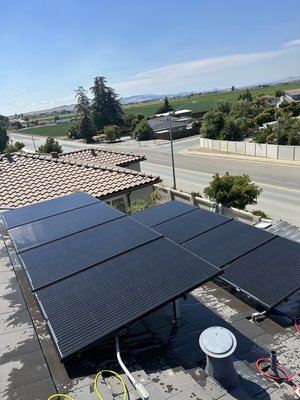 Solar Panel Cleaning Commercial & Residential - Before and after shots of how dirty the panels are and how much of an improvement a cleaning can do for your solar production. Solar Panel Cleaning Commercial & Residential - Before and after shots of how dirty the panels are and how much of an improvement a cleaning can do for your solar production.