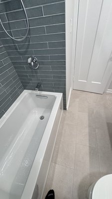 Bathroom complete remodel - After completely demolishing this bathroom and installing a new bathtub, these were the results. Bathroom complete remodel - After completely demolishing this bathroom and installing a new bathtub, these were the results.