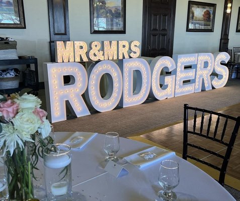 Toppers - Clients LOVE seeing their new last name on the dance floor or wedding reception! Let us know what you would like. Toppers - Clients LOVE seeing their new last name on the dance floor or wedding reception! Let us know what you would like.