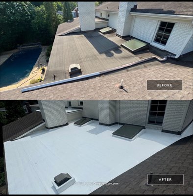 Save your flat roof today and add upwards to 10 years - Silicone Roof Coating
Protect your roof and save money with a silicone coating! We clean and prep your roof, then apply a seamless silicone layer that stops leaks, reflects heat, and adds years of life to your roof. Perfect for flat and low-slope roofs.
✔ Cost-effective alternative to replacement
✔ Waterproof and energy-saving
✔ Residential & Commercial
✔ Free Estimates Save your flat roof today and add upwards to 10 years - Silicone Roof Coating
Protect your roof and save money with a silicone coating! We clean and prep your roof, then apply a seamless silicone layer that stops leaks, reflects heat, and adds years of life to your roof. Perfect for flat and low-slope roofs.
✔ Cost-effective alternative to replacement
✔ Waterproof and energy-saving
✔ Residential & Commercial
✔ Free Estimates