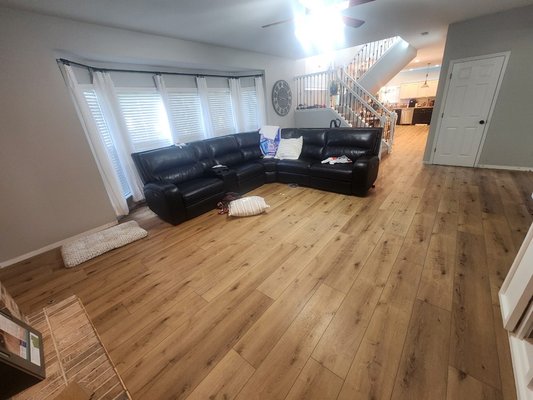 Vinyl Plank Installation with Shaw - Take a look at this fabulous vinyl plank transformation! The expert craftsmanship of our O'Fallon Family Installers is truly second to none. We strive to deliver flawless, 5-star results on every single job. Ready to upgrade your space? Reach out today to schedule your Free In-Home Estimate! Vinyl Plank Installation with Shaw - Take a look at this fabulous vinyl plank transformation! The expert craftsmanship of our O'Fallon Family Installers is truly second to none. We strive to deliver flawless, 5-star results on every single job. Ready to upgrade your space? Reach out today to schedule your Free In-Home Estimate!