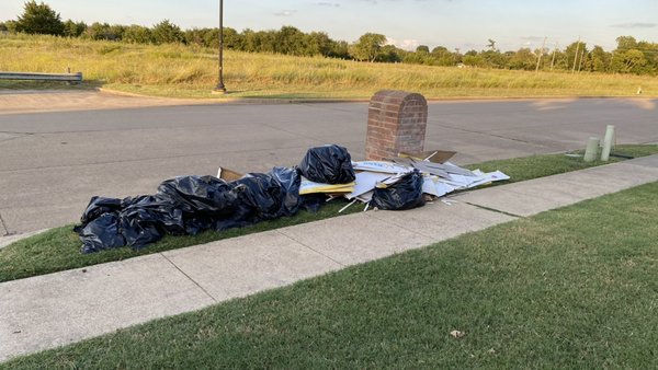Emergency Pick Up - This customer reached out to me with an emergency pick up at the in-laws were arriving late that night, and she wanted that trash picked up. At Dallas junk removal we understand sometimes situations can be frustrating and we’re happy to help anyway possible you were able to get this done within one hour and had the property looking nice and clean Emergency Pick Up - This customer reached out to me with an emergency pick up at the in-laws were arriving late that night, and she wanted that trash picked up. At Dallas junk removal we understand sometimes situations can be frustrating and we’re happy to help anyway possible you were able to get this done within one hour and had the property looking nice and clean