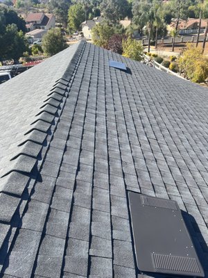 New Composition Roof - A new composition roof installation begins with a complete tear-off of old materials, inspection, and repair of the roof deck. High-quality underlayment, flashing, and durable shingles are installed for long-lasting protection. Finished with ridge caps, ventilation, and a thorough cleanup for a polished result. New Composition Roof - A new composition roof installation begins with a complete tear-off of old materials, inspection, and repair of the roof deck. High-quality underlayment, flashing, and durable shingles are installed for long-lasting protection. Finished with ridge caps, ventilation, and a thorough cleanup for a polished result.