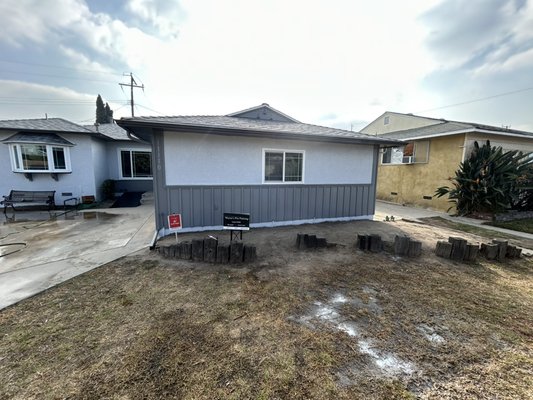 Exterior paint - A full exterior with wood replacement full primer and full exterior paint job Exterior paint - A full exterior with wood replacement full primer and full exterior paint job