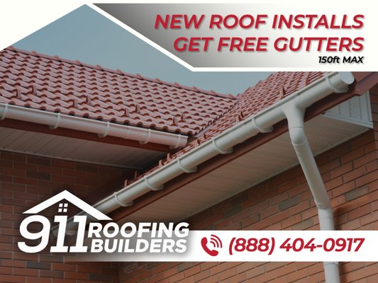 Free Gutters When Installing a New Roof! - Free Gutters When Installing a New Roof!