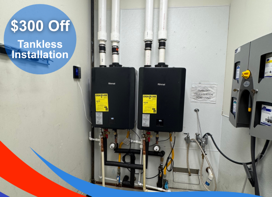 $300 OFF Tankless Water Heater Installation - Get $300 OFF on Tankless Water Heater installation and enjoy the efficiency of a tankless water heater. We serve you in Austin, Cedar Park, Georgetown, Hutto, Leander, Pflugerville, Round Rock & Taylor.
Also, ask us about: water heater, plumbing services, sewer line repair, water heater repair, and leak detection. $300 OFF Tankless Water Heater Installation - Get $300 OFF on Tankless Water Heater installation and enjoy the efficiency of a tankless water heater. We serve you in Austin, Cedar Park, Georgetown, Hutto, Leander, Pflugerville, Round Rock & Taylor.
Also, ask us about: water heater, plumbing services, sewer line repair, water heater repair, and leak detection.