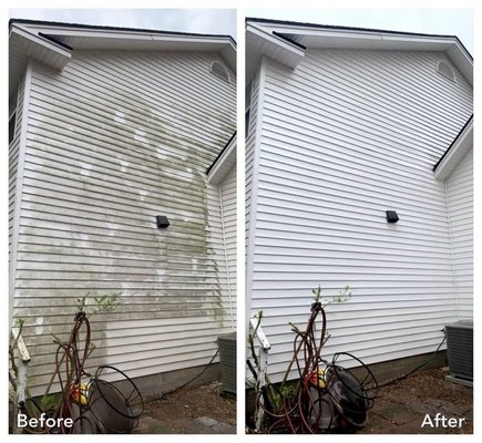 Exterior Wall Pressure Washing - Several examples of the quality you can expect when you hire us for your pressure washing needs!
