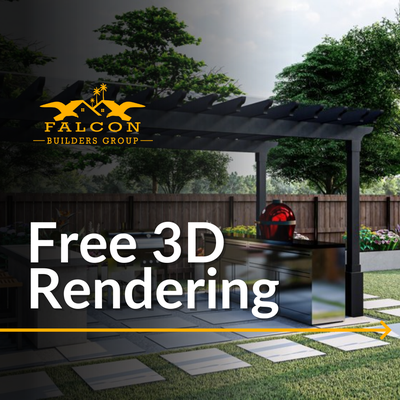 Free 3D Rendering with any Outdoor Remodel - See your outdoor space before construction begins. We include a free 3D rendering with any outdoor remodel, so you can visualize the design, layout, and flow with confidence. Contact us to get started. Free 3D Rendering with any Outdoor Remodel - See your outdoor space before construction begins. We include a free 3D rendering with any outdoor remodel, so you can visualize the design, layout, and flow with confidence. Contact us to get started.