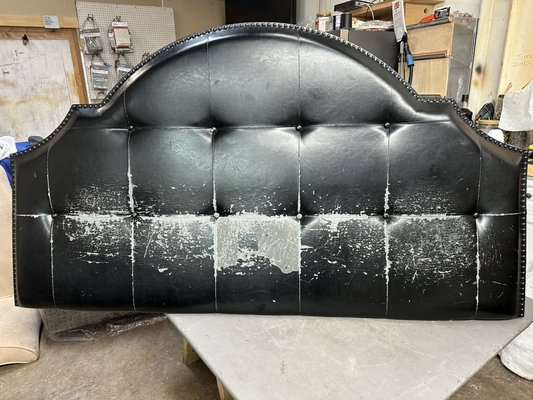 Headboard reupholstered - Bisquit tuft Headboard reupholstered - Bisquit tuft