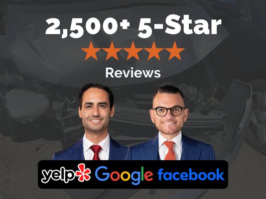 FREE Consultation - With over 2,500 five-star reviews, The Accident Guys are trusted for a reason. We help you find the right doctor and ensure your settlement covers the expenses. We never charge upfront and you don’t pay a dime unless we win your case. We will fight to get you the settlement you deserve. Contact us today for free. FREE Consultation - With over 2,500 five-star reviews, The Accident Guys are trusted for a reason. We help you find the right doctor and ensure your settlement covers the expenses. We never charge upfront and you don’t pay a dime unless we win your case. We will fight to get you the settlement you deserve. Contact us today for free.