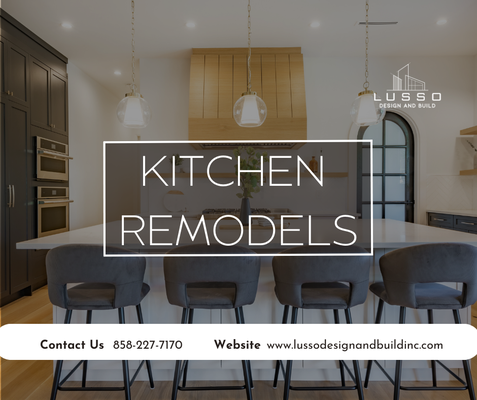 Kitchen Remodels - At Lusso Design & Build we’ve proudly completed hundreds kitchens in the San Diego area, and are dedicated to bringing your dream kitchen to life. With our commitment to quality craftsmanship and attention to detail, we promise to deliver exceptional results that will exceed your expectations!
As one of the top San Diego kitchen remodeling contractors, our team works closely with you from concept to completion, listening to your ideas, offering expert advice, and executing your perfect space. With over 10 years of experience and our vast industry knowledge and expertise, we ensure that every detail of your San Diego kitchen remodeling project is meticulously planned and executed to perfection. Kitchen Remodels - At Lusso Design & Build we’ve proudly completed hundreds kitchens in the San Diego area, and are dedicated to bringing your dream kitchen to life. With our commitment to quality craftsmanship and attention to detail, we promise to deliver exceptional results that will exceed your expectations!
As one of the top San Diego kitchen remodeling contractors, our team works closely with you from concept to completion, listening to your ideas, offering expert advice, and executing your perfect space. With over 10 years of experience and our vast industry knowledge and expertise, we ensure that every detail of your San Diego kitchen remodeling project is meticulously planned and executed to perfection.